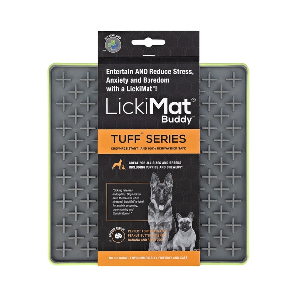 Коврик антистресс для вылизывания для собак LickiMat® Buddy™ Tuff™ Green
