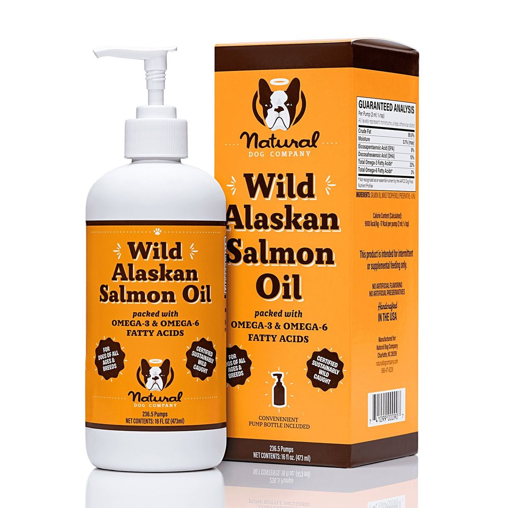 Лососевое масло Wild Alaskan Salmon Oil Natural Dog Company 480мл