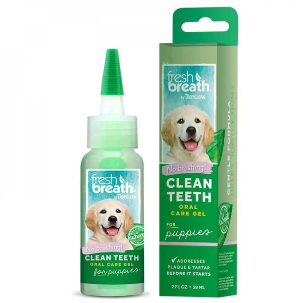 Гель для чистки зубов TropiClean Fresh Breath для щенков 59мл