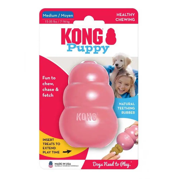 Іграшка для собак груша-годівниця Kong Puppy 7,6 x 2,5 x 5,1 см (каучук)